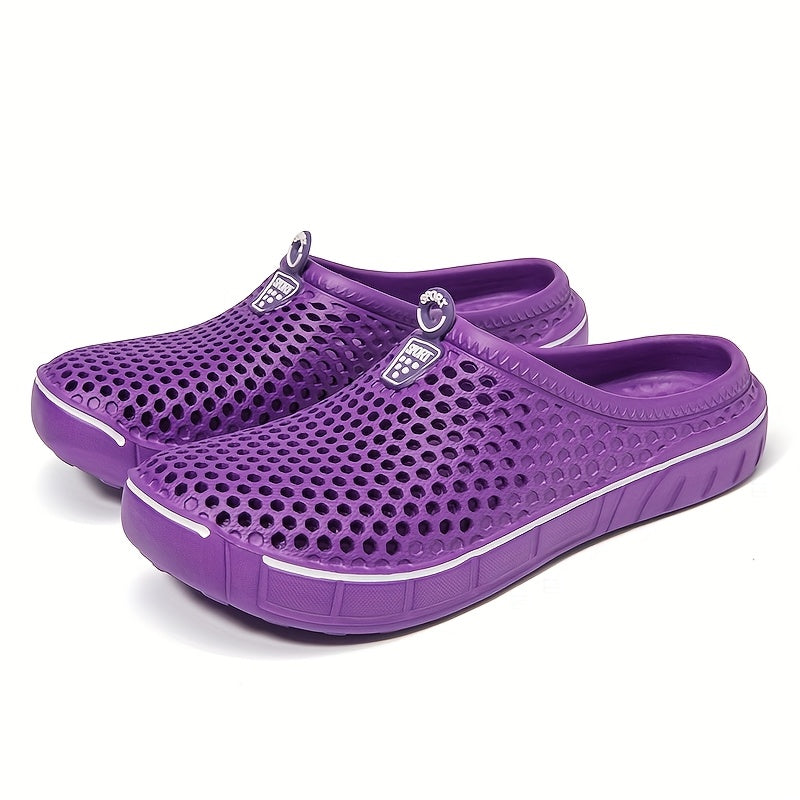 Unisex Summer Water-Friendly Breathable Holey Slip-On Beach Sandals