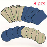 8Pcs Car Magnetic Phone Mounts Black Iron Sheets Secure Mobile Holders