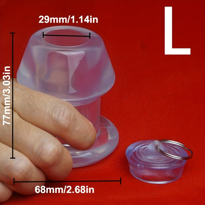 Unisex Silicone Hollow Anal Plug Tunnel Butt Plug Stretching Sex Toy