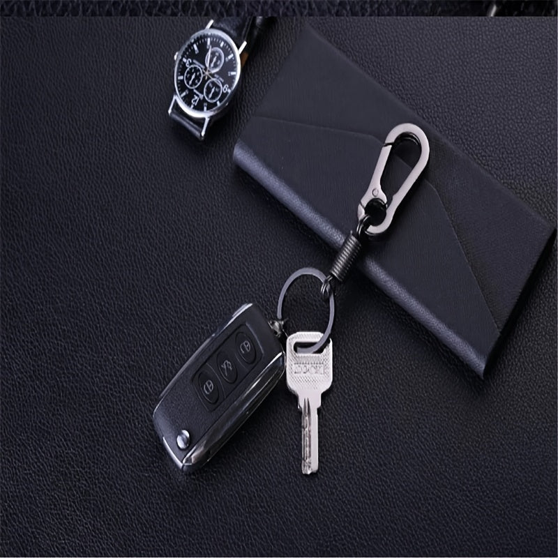 Vintage-Inspired Metal Carabiner Keychain for Keys and Bags