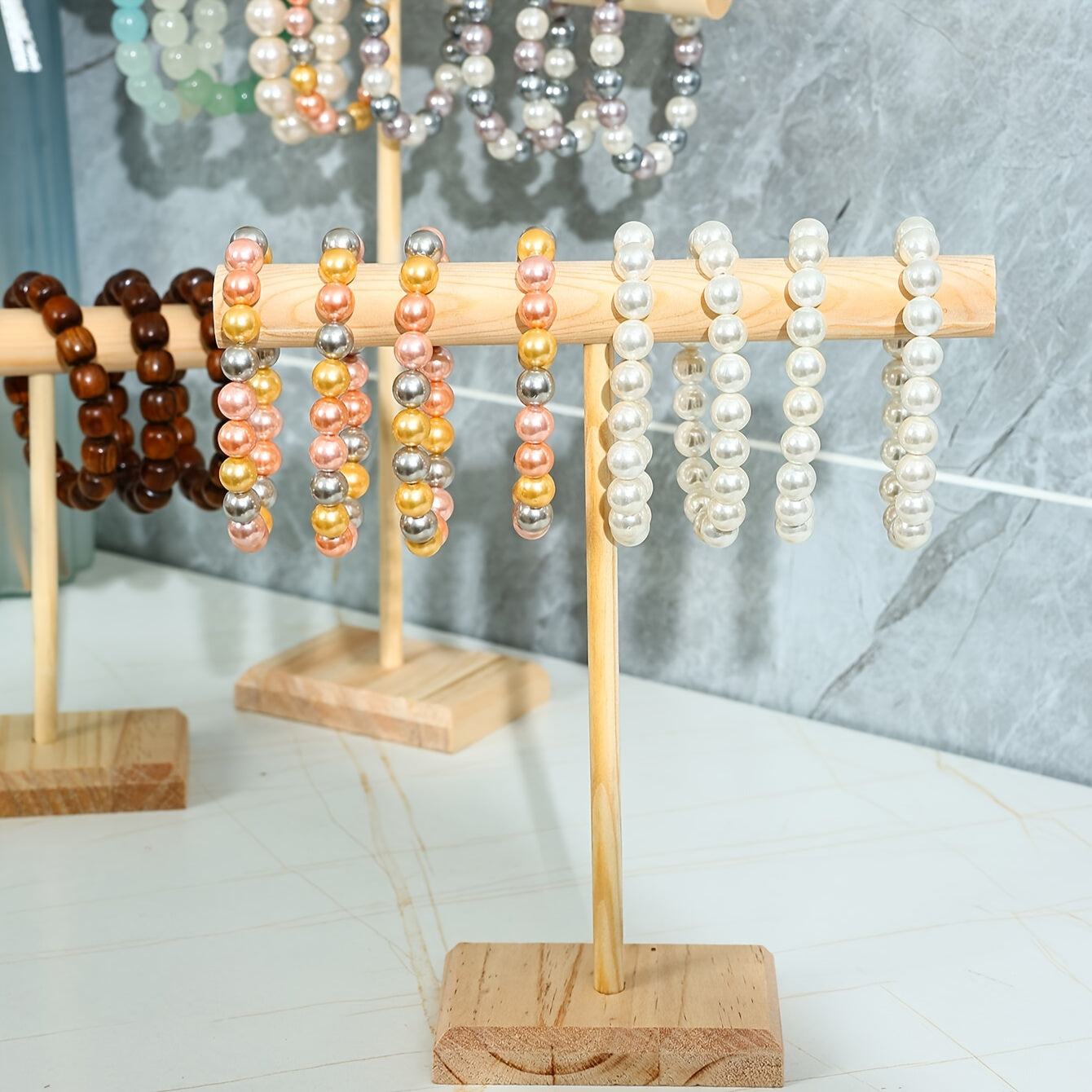 Bracelet Display Rack for Jewelry Necklaces Chains Organizer Wall Mount Storage Stand