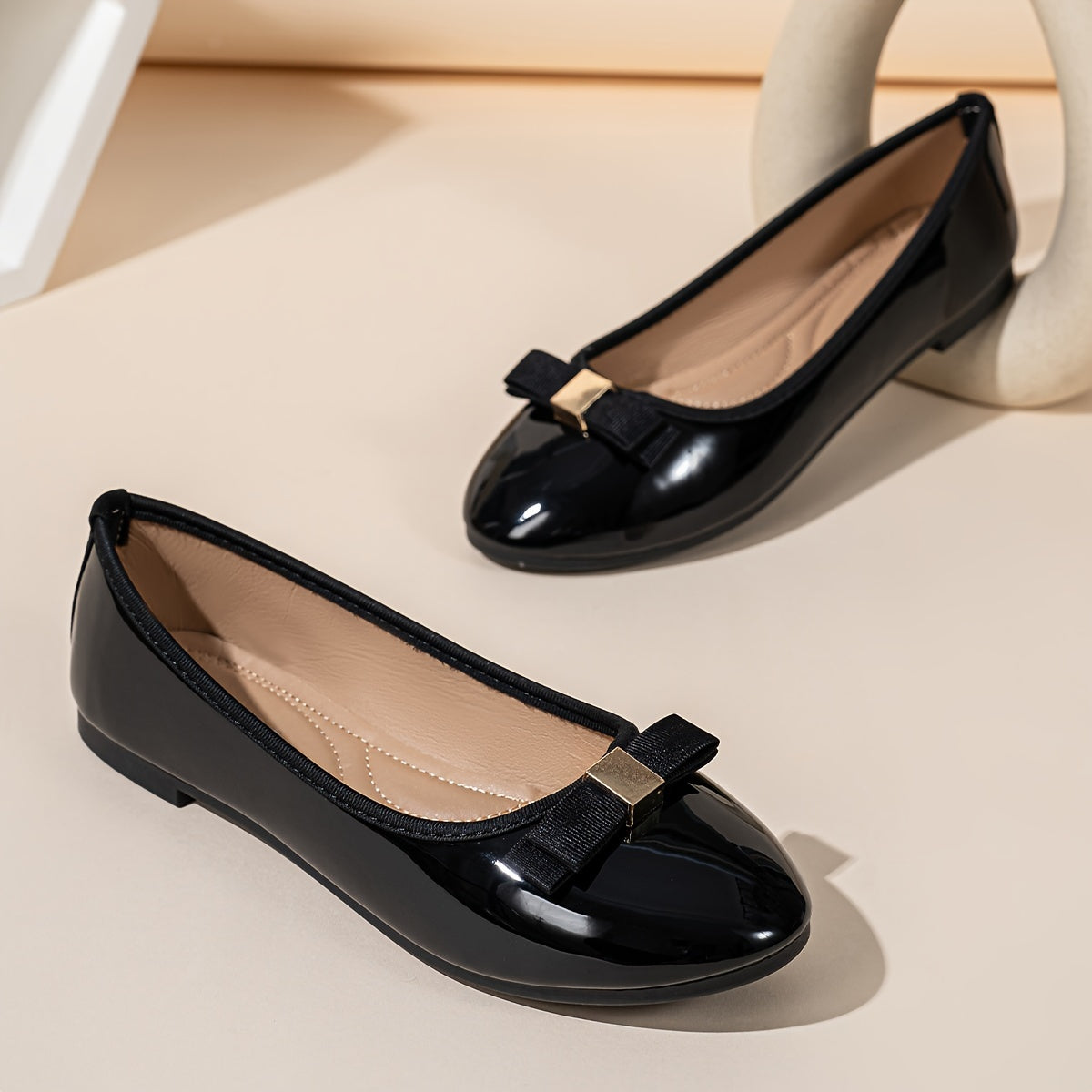 Ayollar uchun Mary Jane flats, bog‘ichli, yumshoq tagli, slip-on balet poyabzali