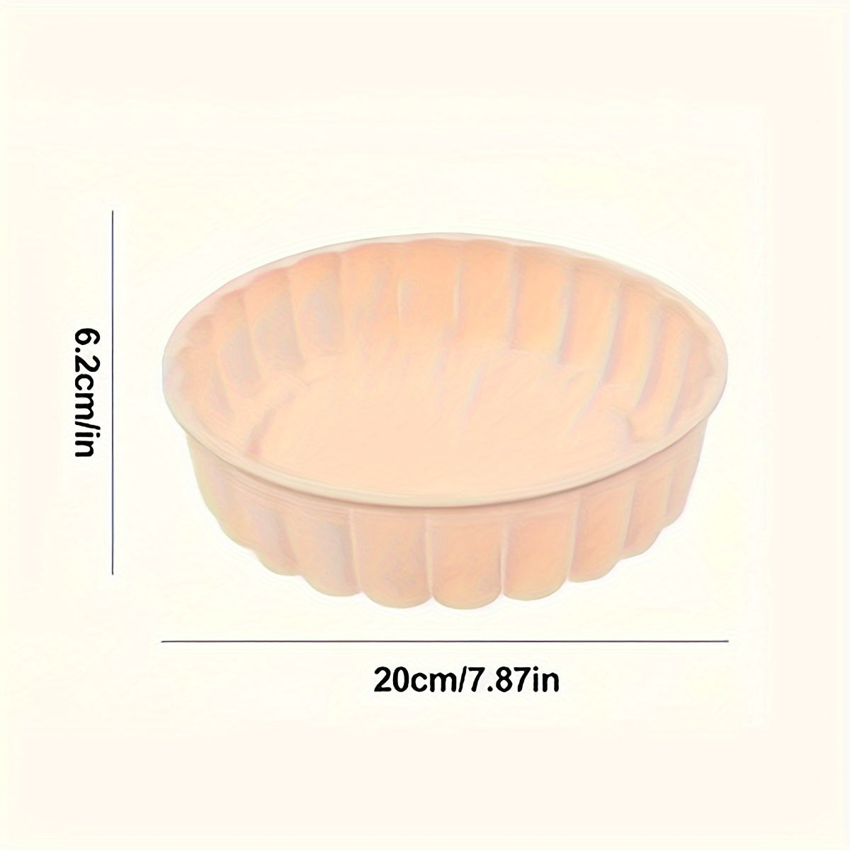 Non-Stick Silicone Round Cake Mold 19.99cm Dishwasher Safe Baking Pan