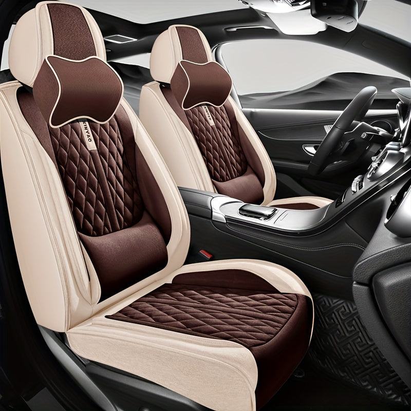 All-Season Polyester Car Seat Covers Waterproof Durable Easy to Clean