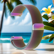 Stainless Steel Mesh Watch Band 20mm Magnetic Closure Compatible with Samsung Galaxy Watch 4 5 6 and Watch 4 Classic 5 Pro