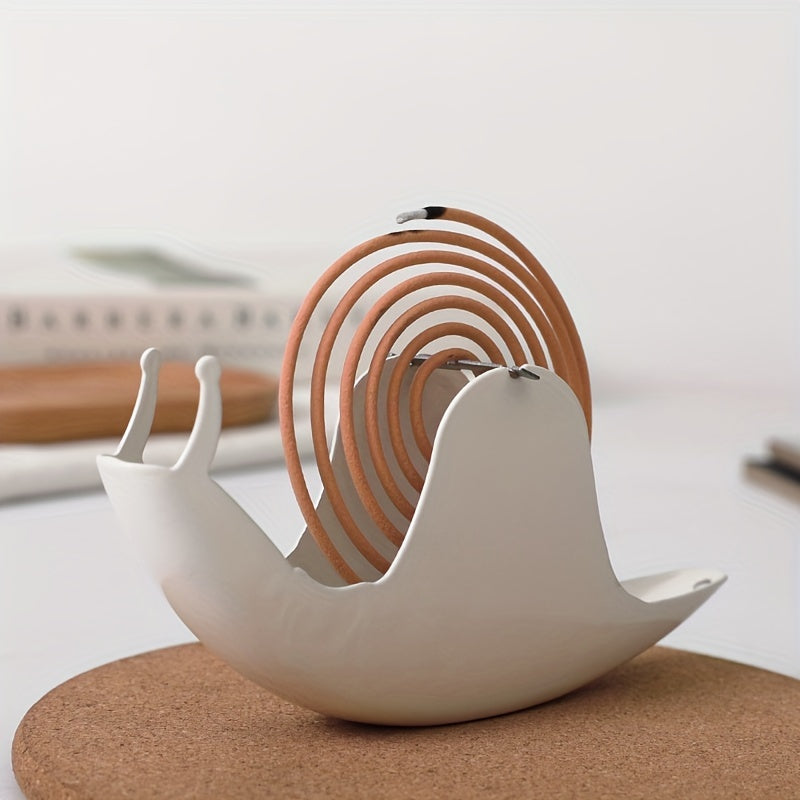 1 шт. Держатель для благовоний в форме улитки для креативного и милого домашнего декора, огнеупорный круглый благовонный курильщик из железа. Идеально подходит для декора на День Святого Патрика и Пасху, эстетической комнаты и весеннего домашнего декора.