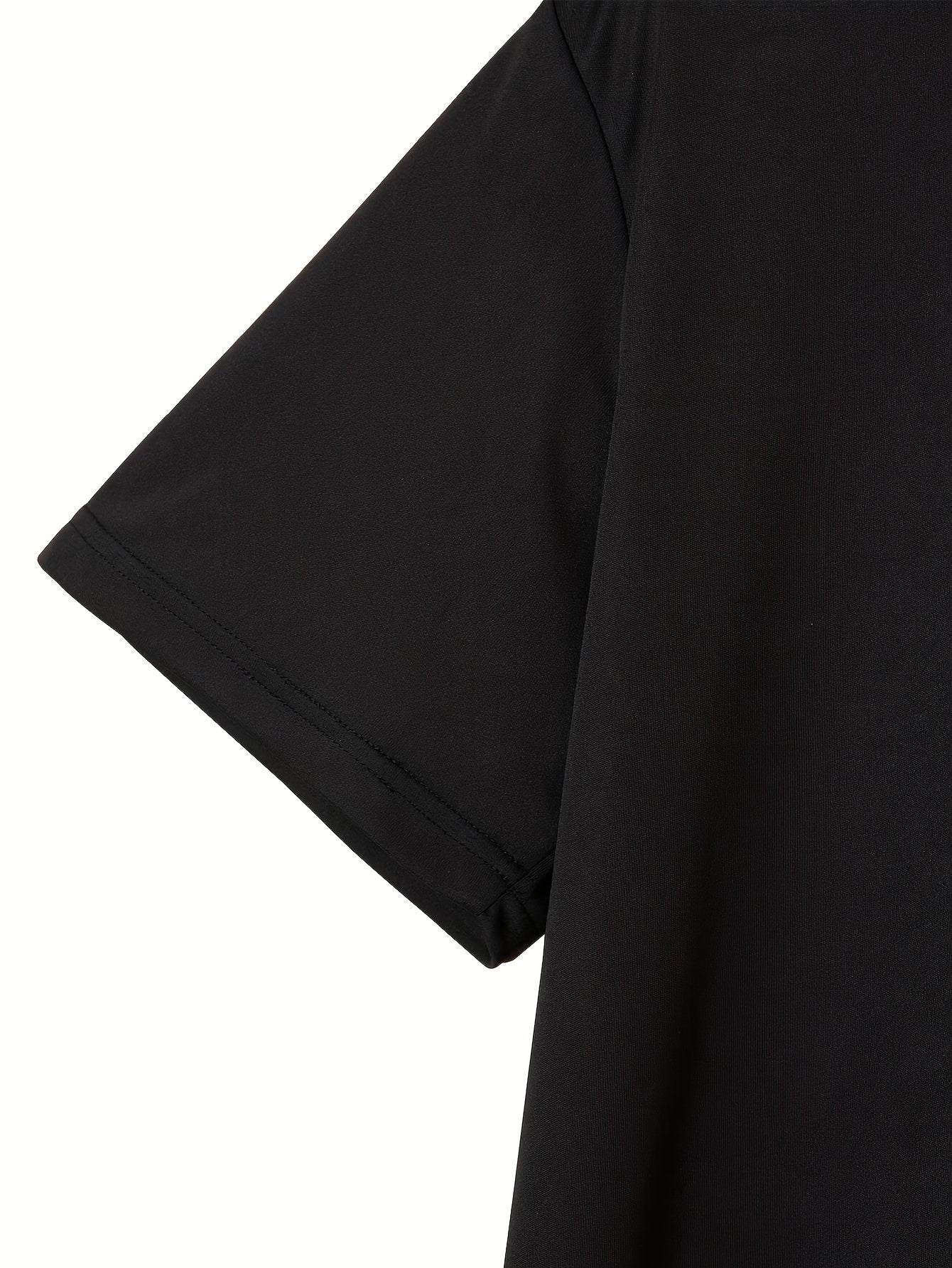 Camiseta de manga corta para tallas grandes y hombres altos Summer Plus Size con patrón geométrico de poliéster