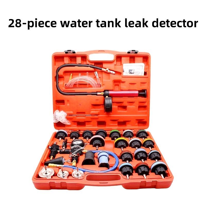 28pcs Car Radiator Leak Detection and Pressure Test Kit for Fluid Checking