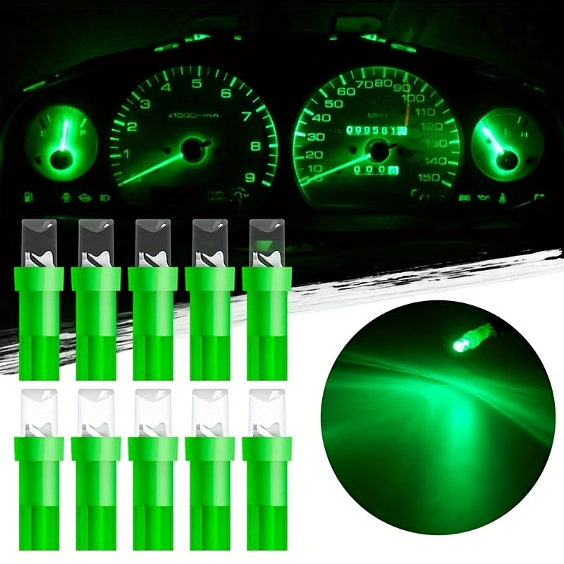 10 Pack T5 LED Car Dashboard Instrument Cluster Gauge Panel Lights