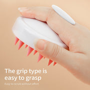 Silicone Scalp Massager and Shampoo Brush for Hair Growth Dandruff Removal Non-Electric Fragrance-Free Tool