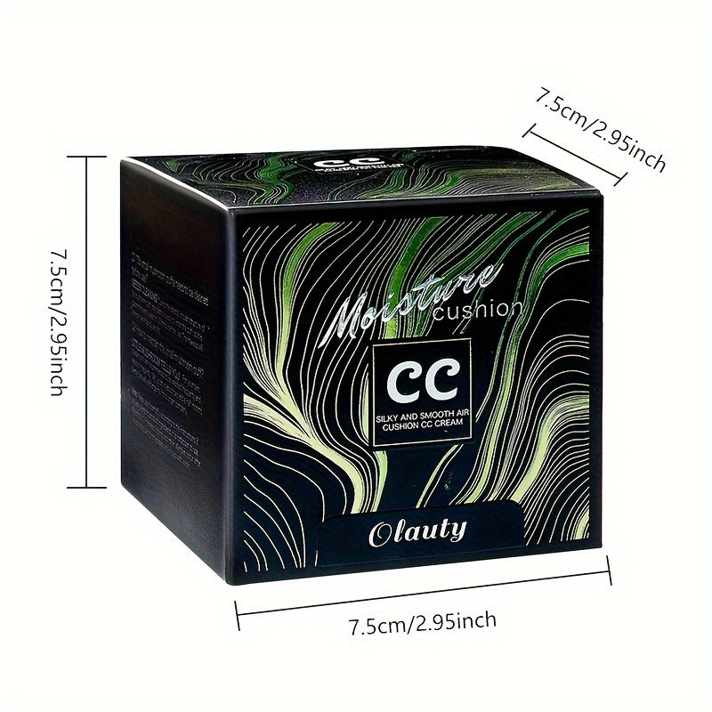 Women Moisture Cushion CC Cream Skin Brightening Corrector Acabado Natural 1pc