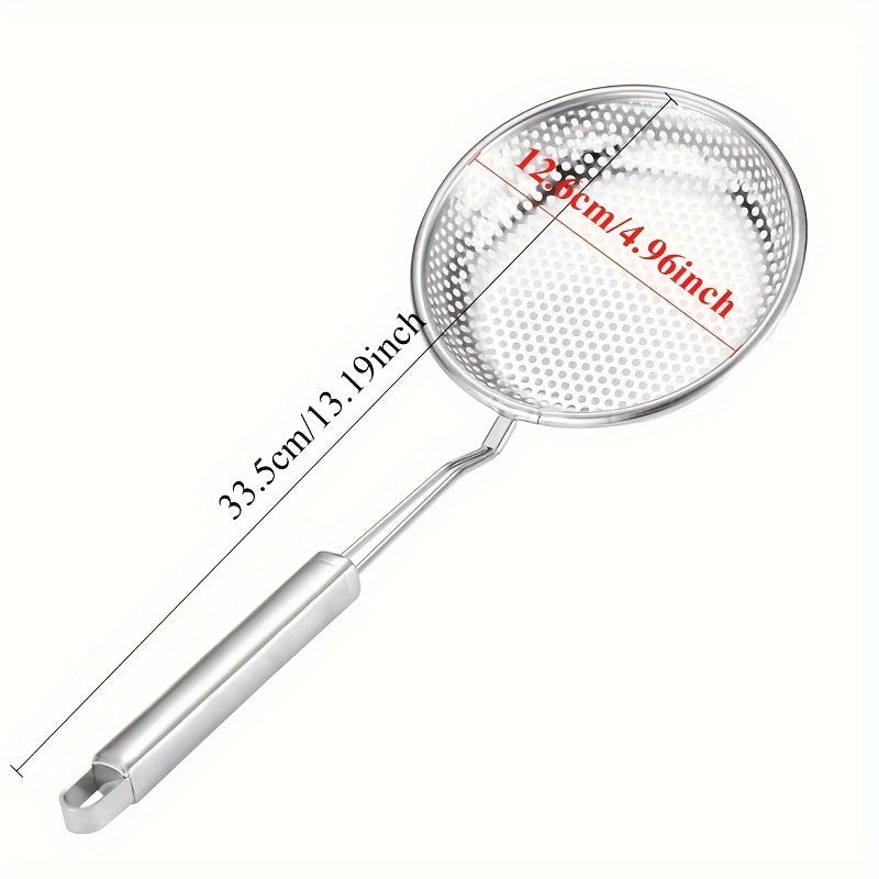 Set of Stainless Steel Colanders and Slotted Spoons, Multiple Sizes for Draining and Cooking