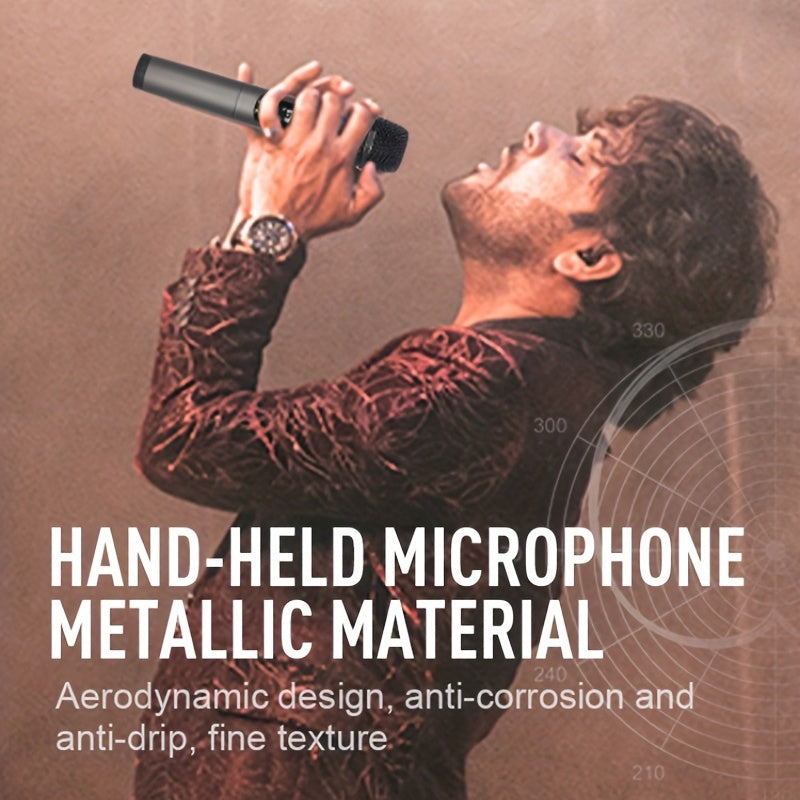Портативная беспроводная микрофонная система для домашнего использования, идеально подходит для KTV и пения на компьютере.