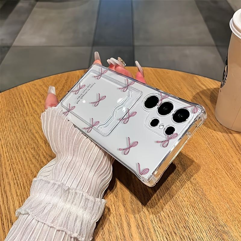 Transparent TPU Phone Case for Samsung Galaxy A54 A53 A52 A34 A14 A13 S21 S22 S23 S24 A15 A35 A55 A25 S25 A06 A16 A26 A36 A56 with Drop-Resistant and Card Slot