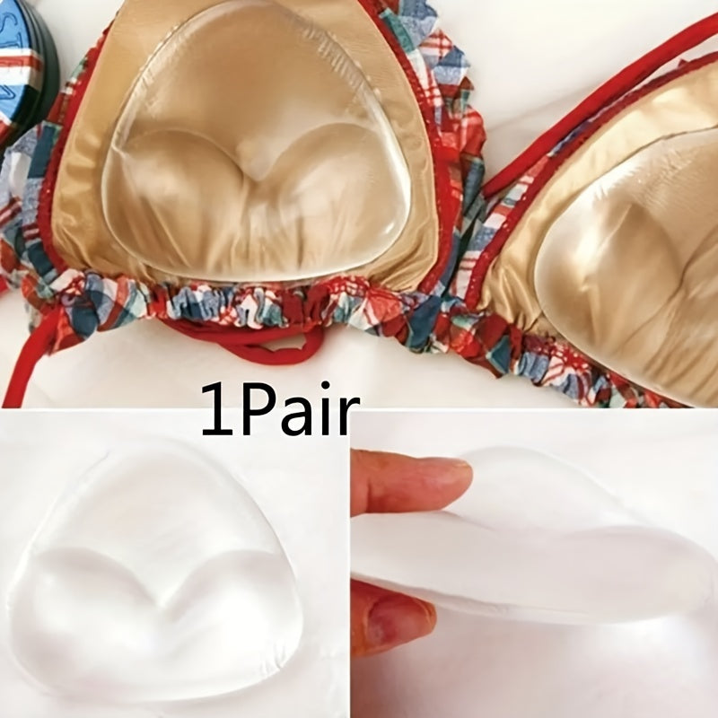 Silicone Bra Insert Pads for Enhancing Chest in Women's Lingerie Pair Set