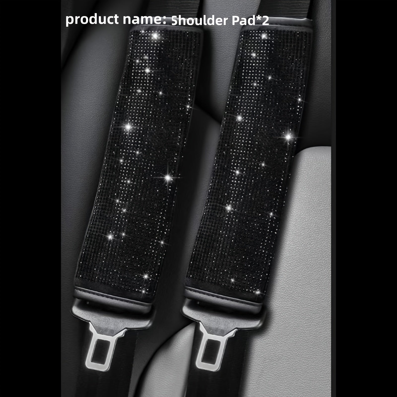 Avtomobil ichki qismi uchun avtomobil o'rindig'i xavfsizlik kamarini himoya qilish qopqog'i sun'iy olmos yelka himoyasi to'plami