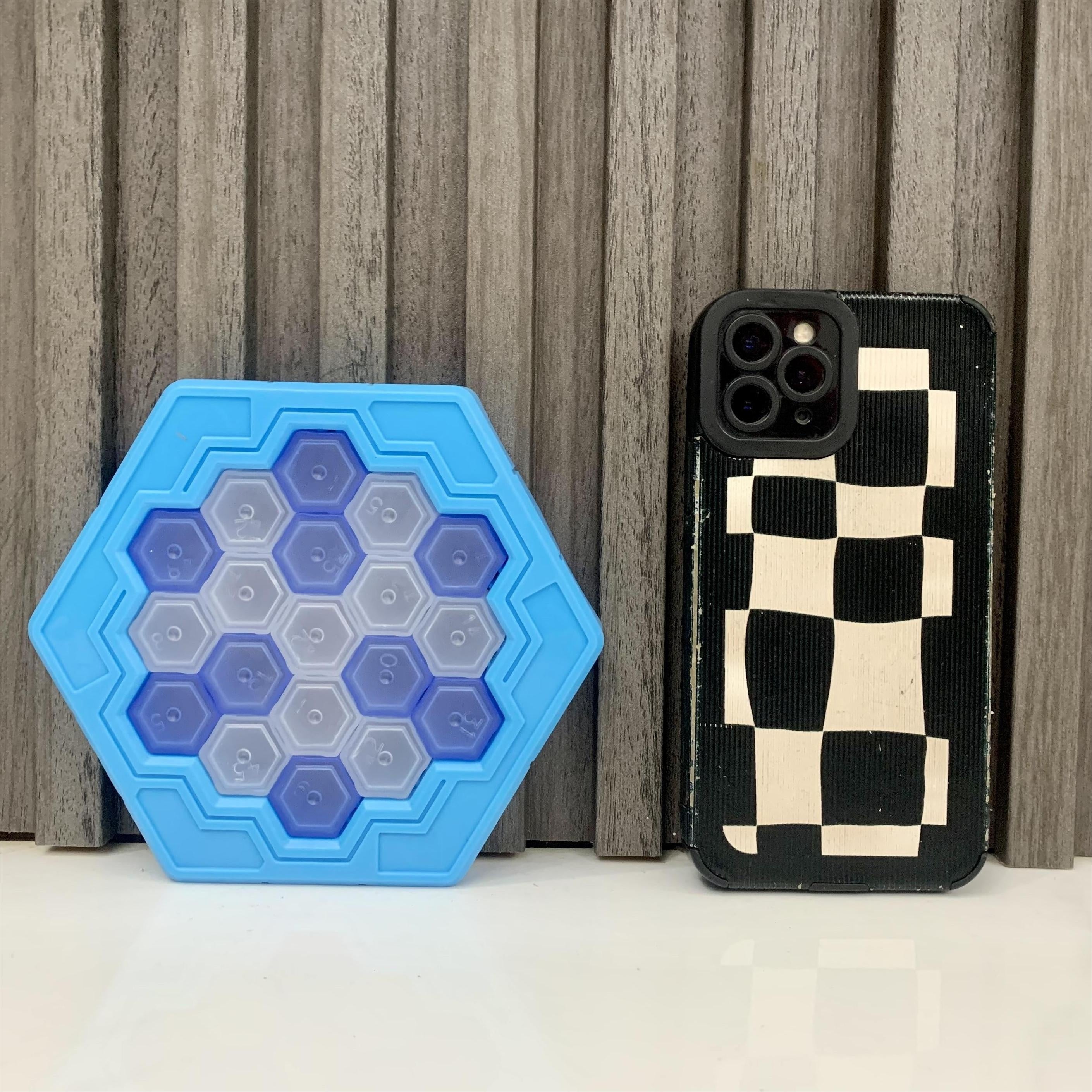 Juego de mesa Kids Ice Knocking con piezas de plástico coloridas, juguete educativo STEM para niños de 3 años en adelante