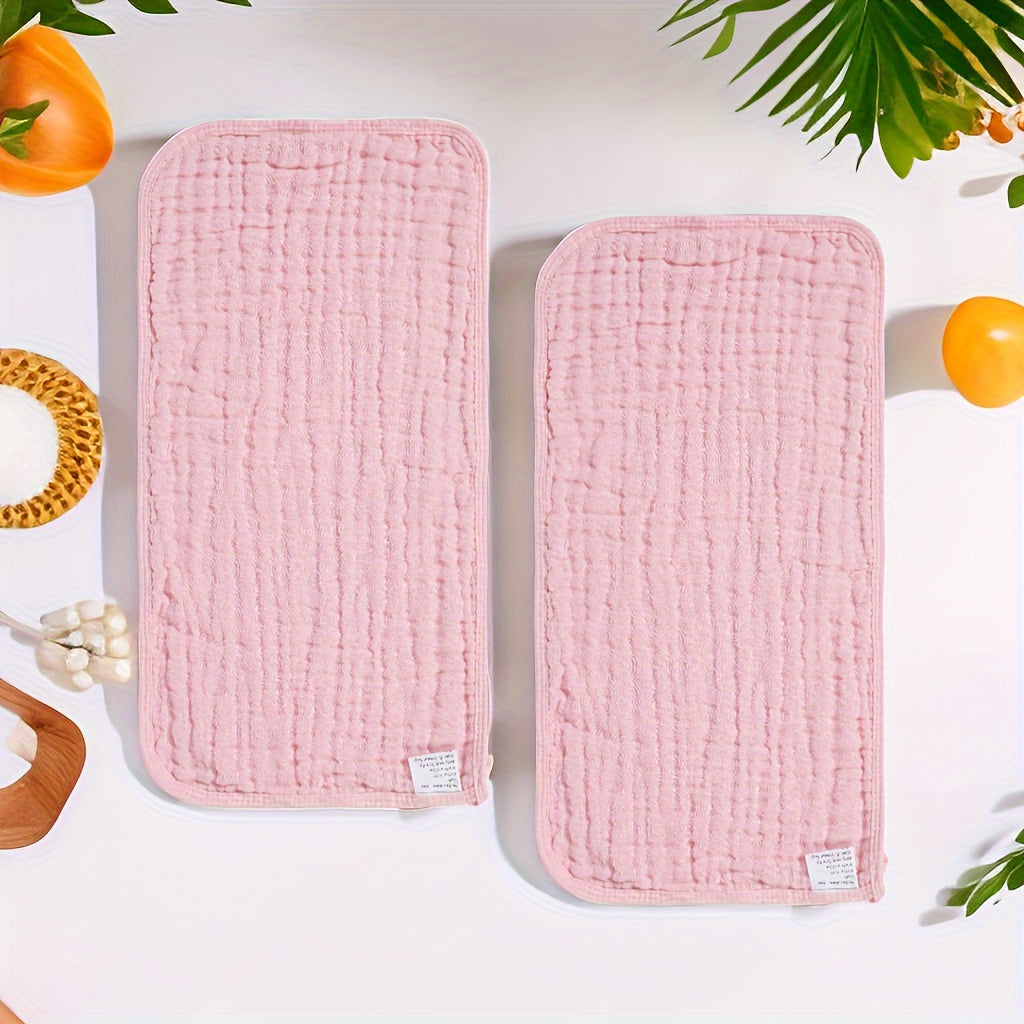 6 Pack Muslin Baby Burp Cloths Large Absorbent Cotton Bibs Gender Neutral