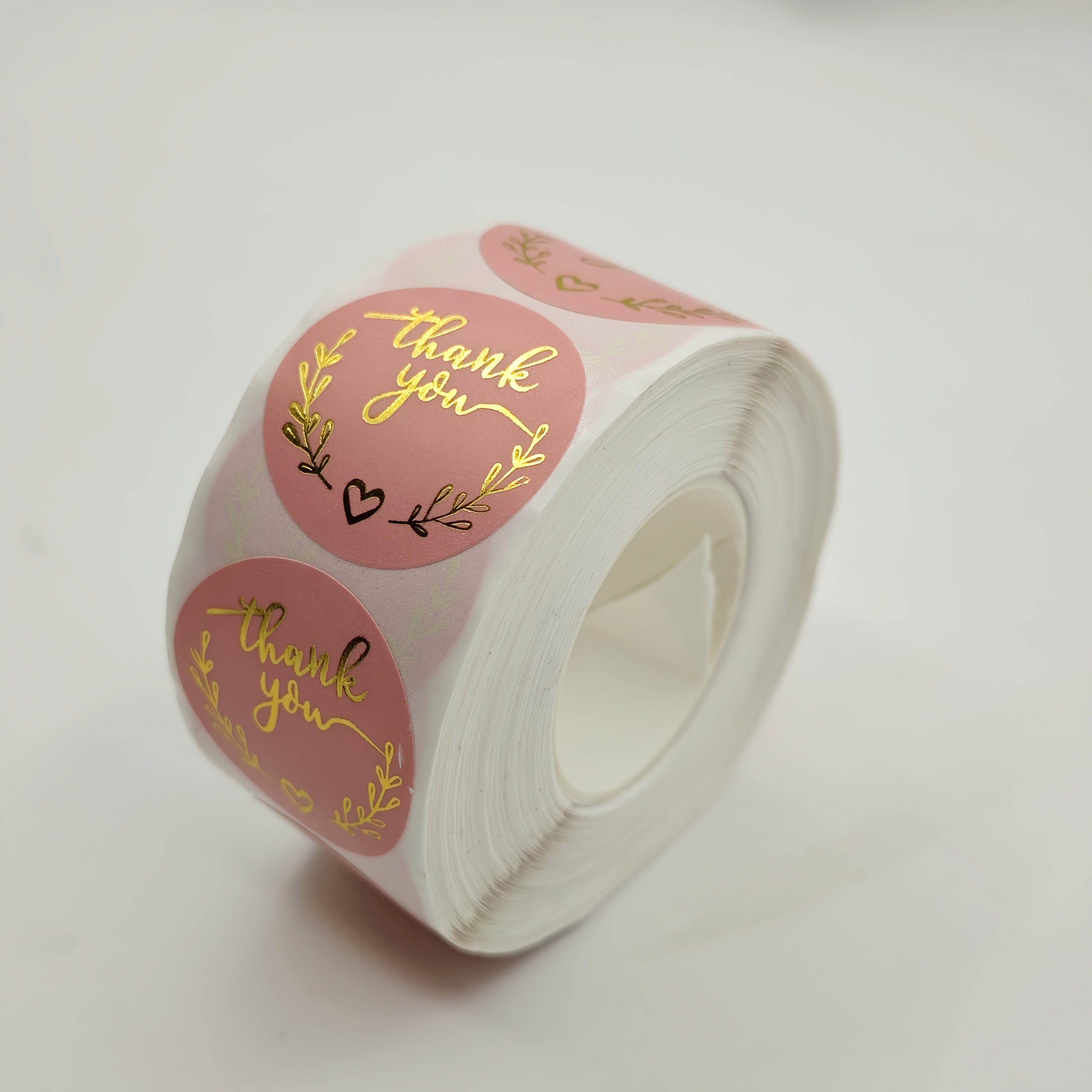 800 Red Heart Glitter Round Sticker Rolls for Envelope Seals Gift Packaging and Scrapbooking