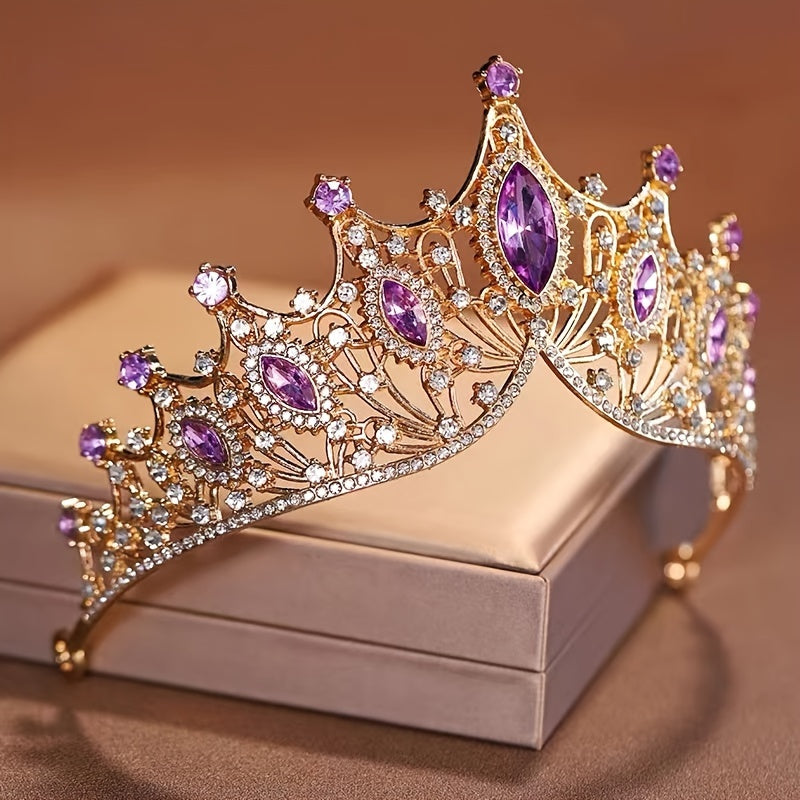 Girls Crown Princess Hair Accessories for Weddings and Birthdays Crystal Korean Style