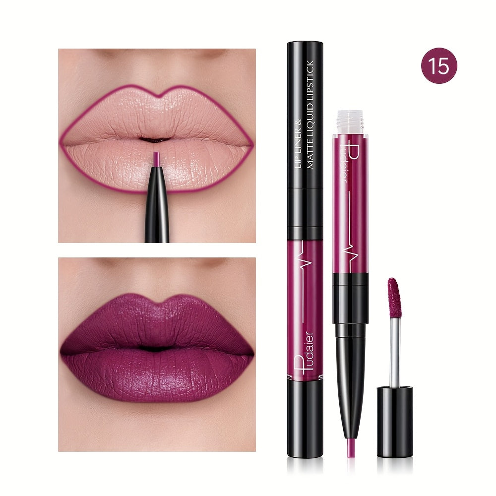 Женский водостойкий карандаш для губ с высокой пигментацией, матовая отделка