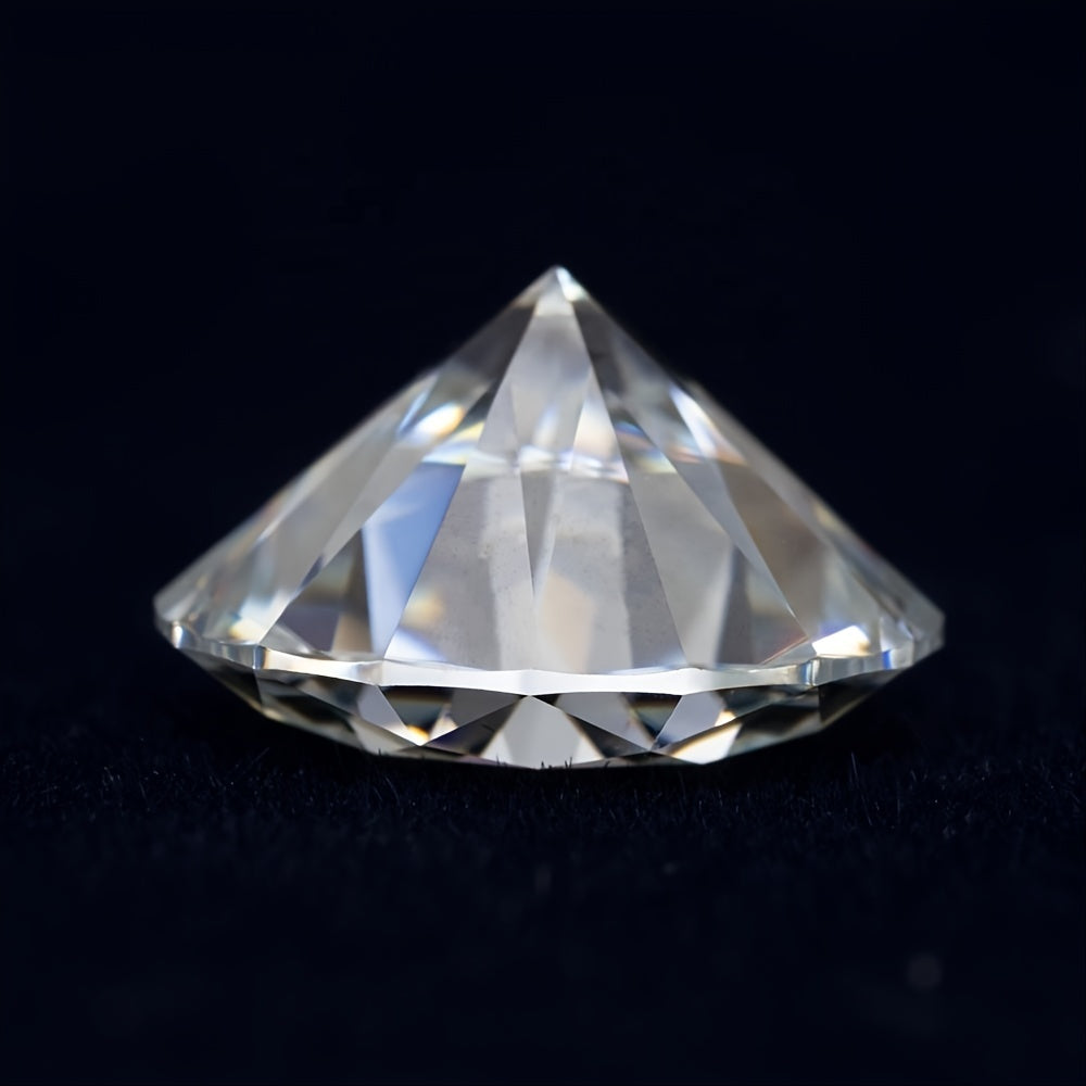 Moissanite Loose Ring 3mm to 6.5mm Round Brilliant Cut GRA Certified