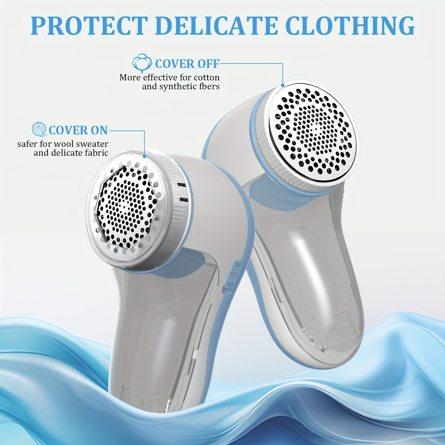 Portable USB Rechargeable Fabric Shaver for Removing Lint Fuzz Pills from Clothes Upholstery