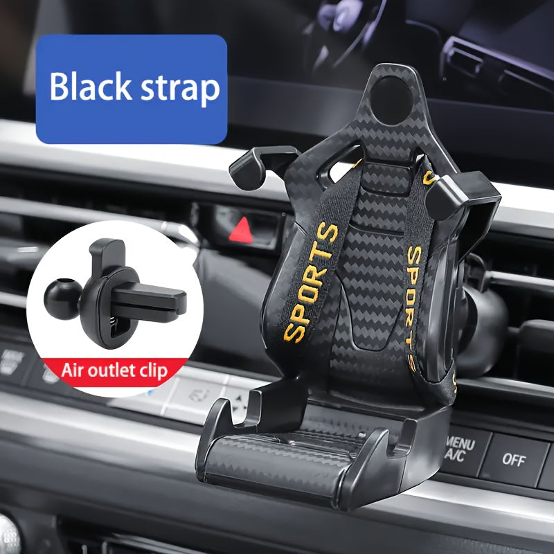 Universal Racing Seat Car Phone Mount ABS Vent Clip GPS Holder