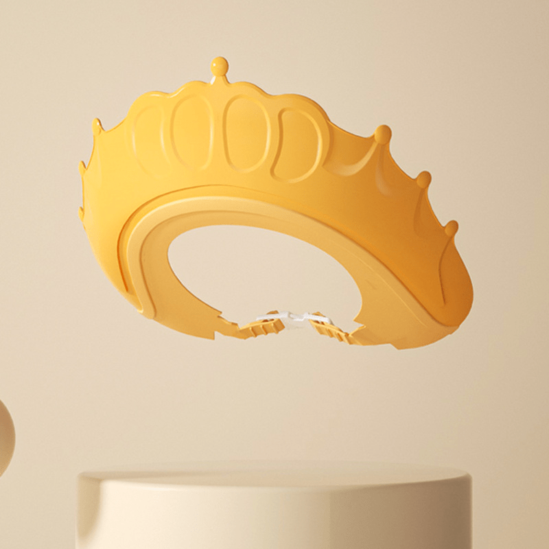 Baby Shower Cap Waterproof Shampoo Hat for Babies Protects Ears and Eyes Cute Crown Style Multiple Colors