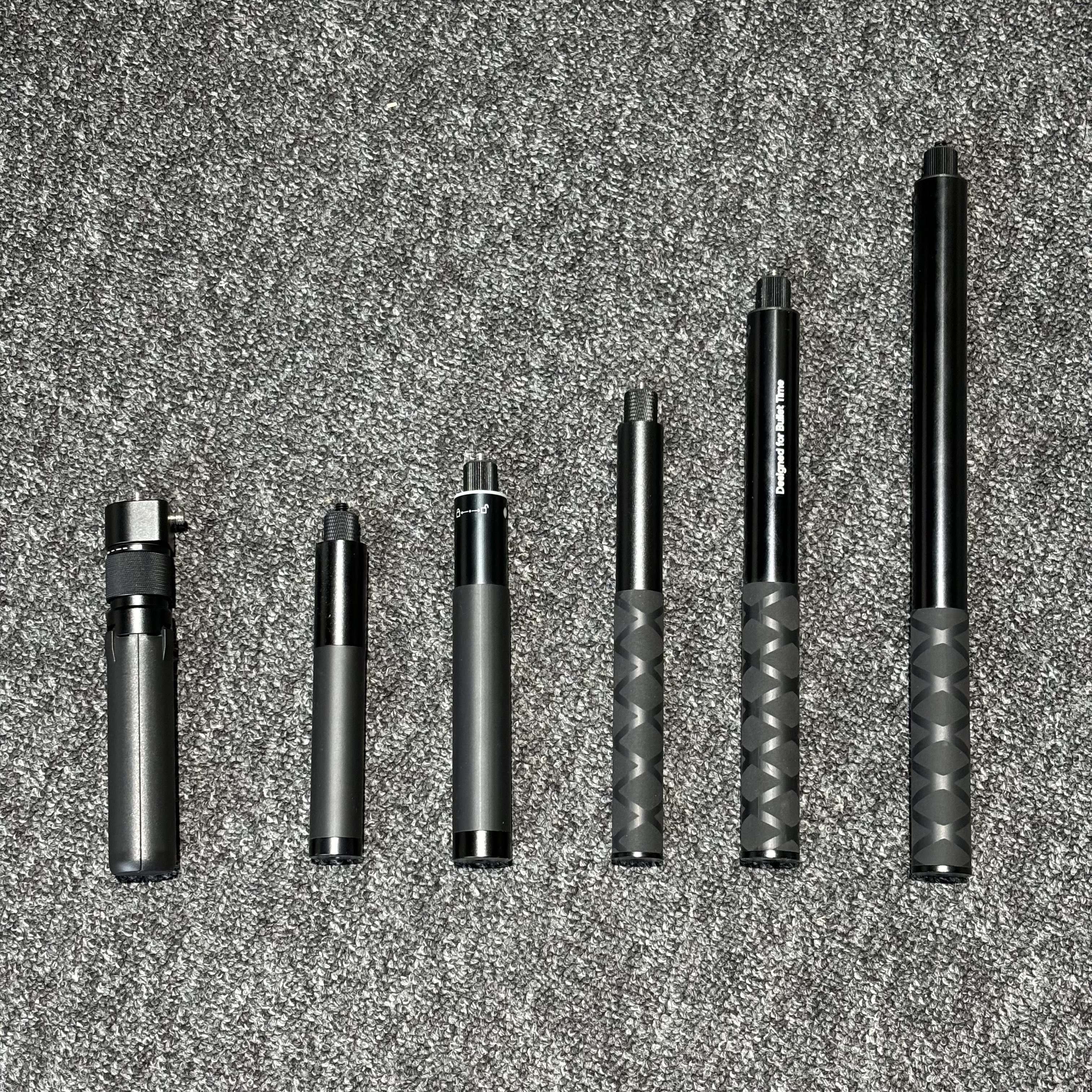 Alüminiy alloy Selfie Stick velosport kamerasi uchun 360 daraja aylanadigan tutqich va tripod bilan