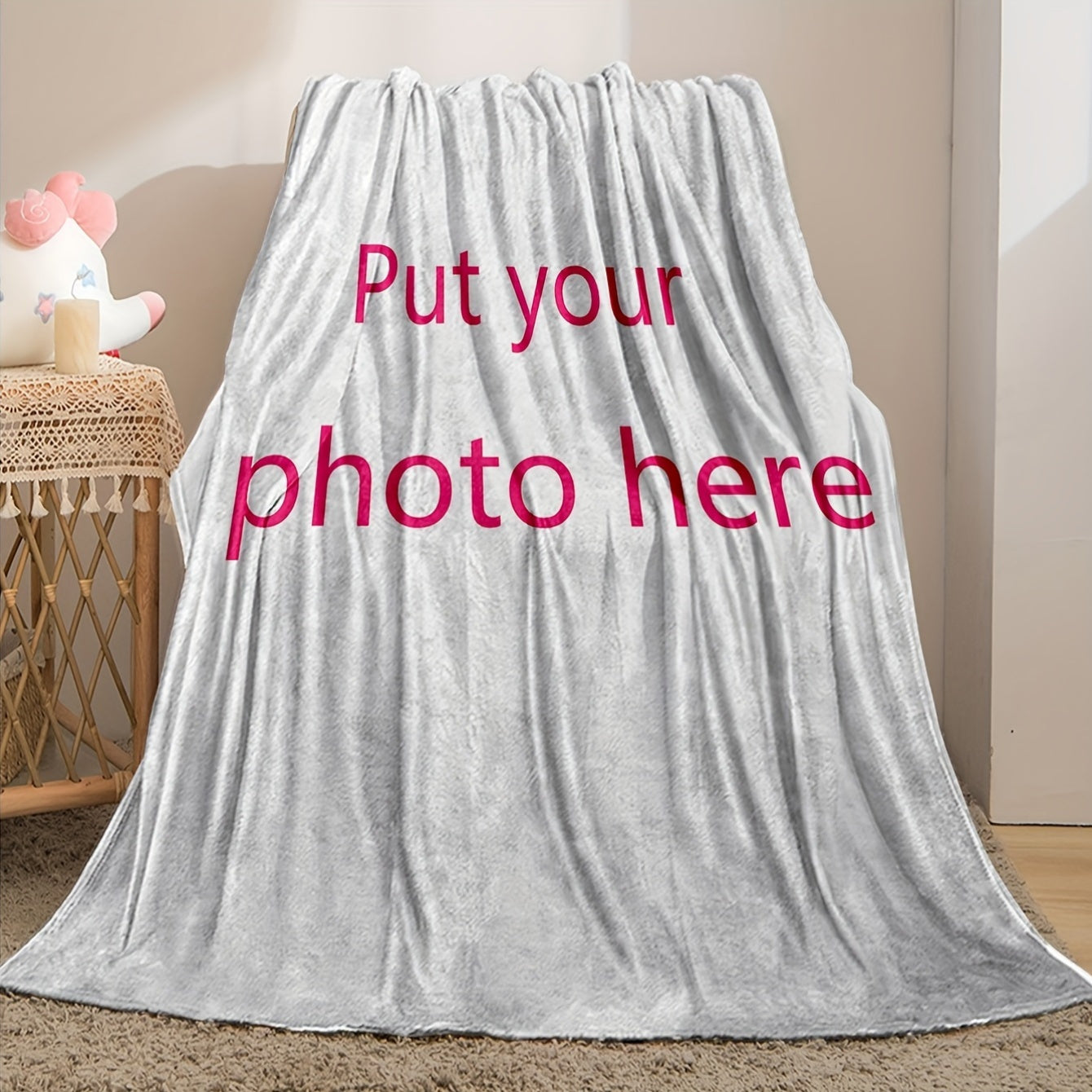 Maxsus sozlanadigan, teskari o'zgaruvchan geometrik naqshli flanel yostiqcha, dam olish va tabiatga chiqish uchun