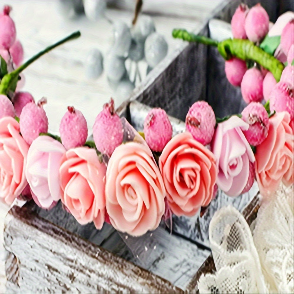Mini Foam Roses 2cm for DIY Wedding Bouquets Scrapbooking Home Decor