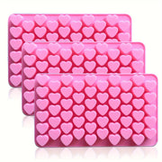 Heart Shaped Silicone Mold for Chocolate Gummy Candy and Baking, 1 or 3 Pieces