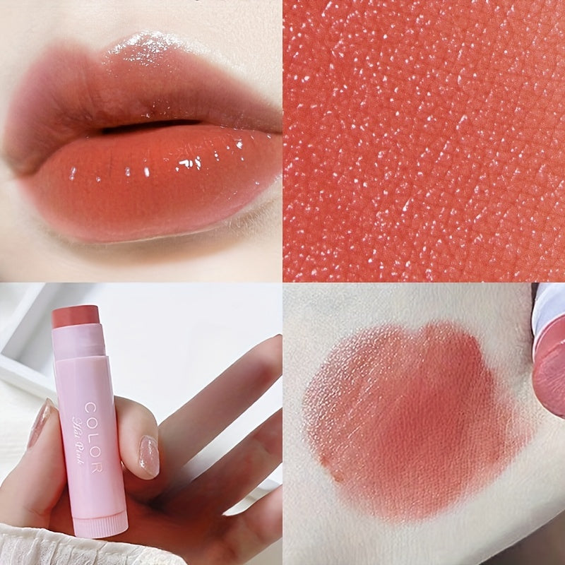 Bálsamo labial hidratante de 3 colores para mujer con hidratación duradera