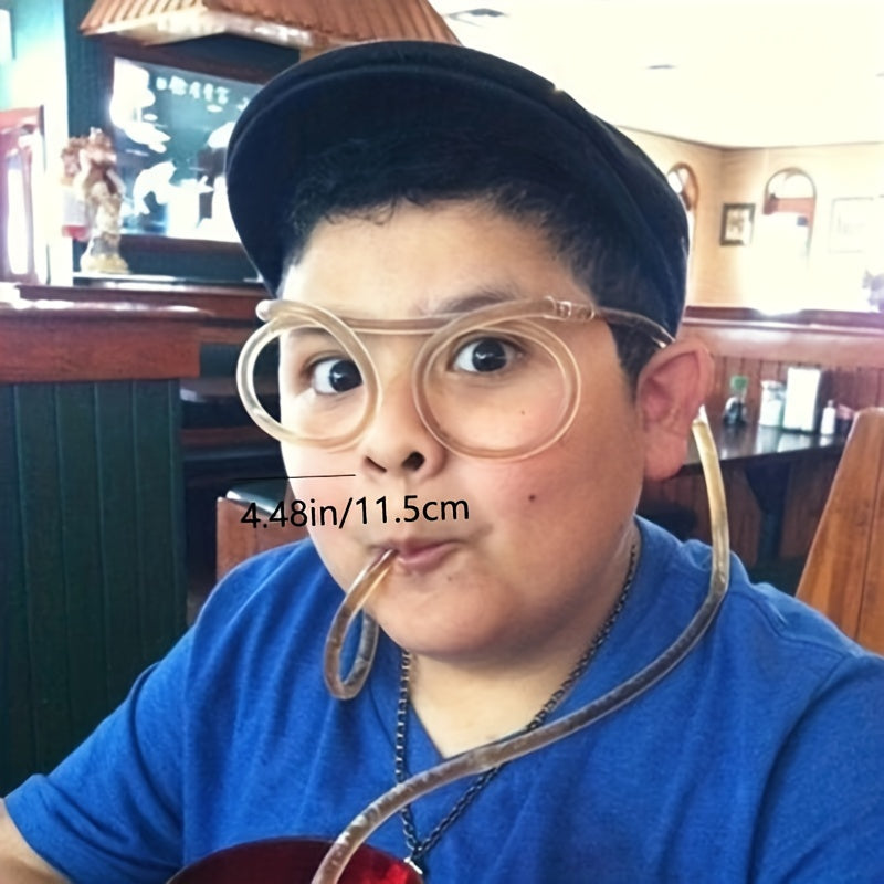 Children's Plastic Crazy Straw Glasses for Birthday Party Favors and Gift Bags