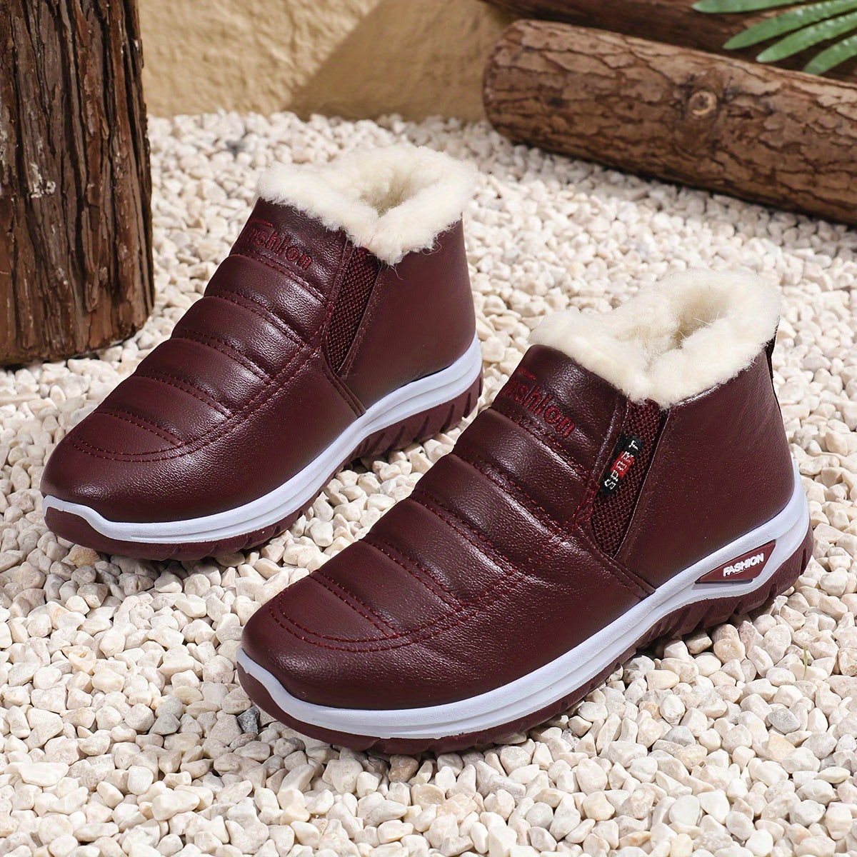 Women's insulated slip-resistant winter outdoor shoes