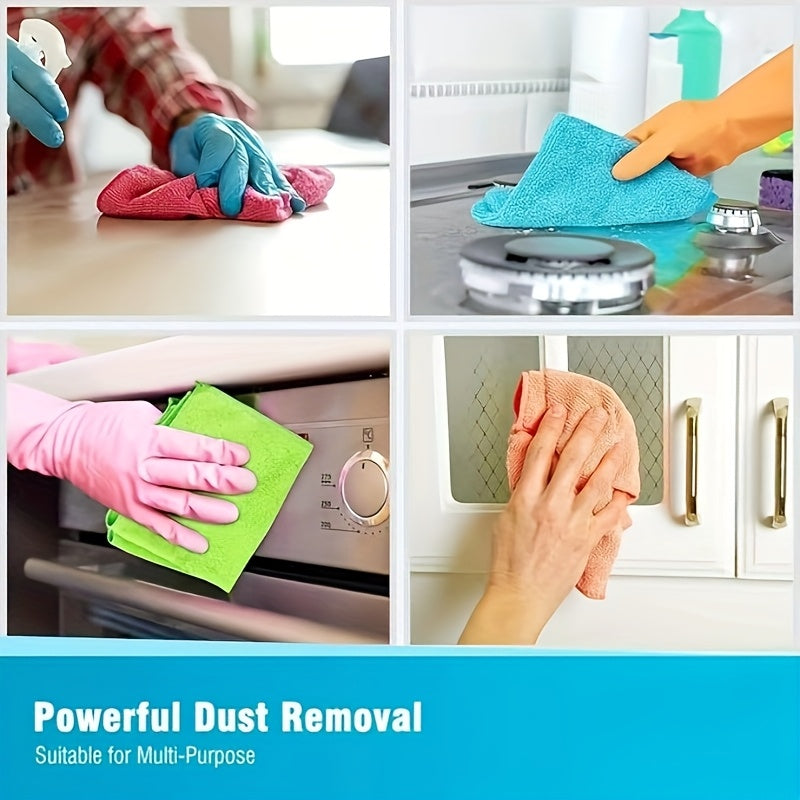 Reusable Microfiber Cleaning Cloths Pack of 50 Multi-Color Household Kitchen Car