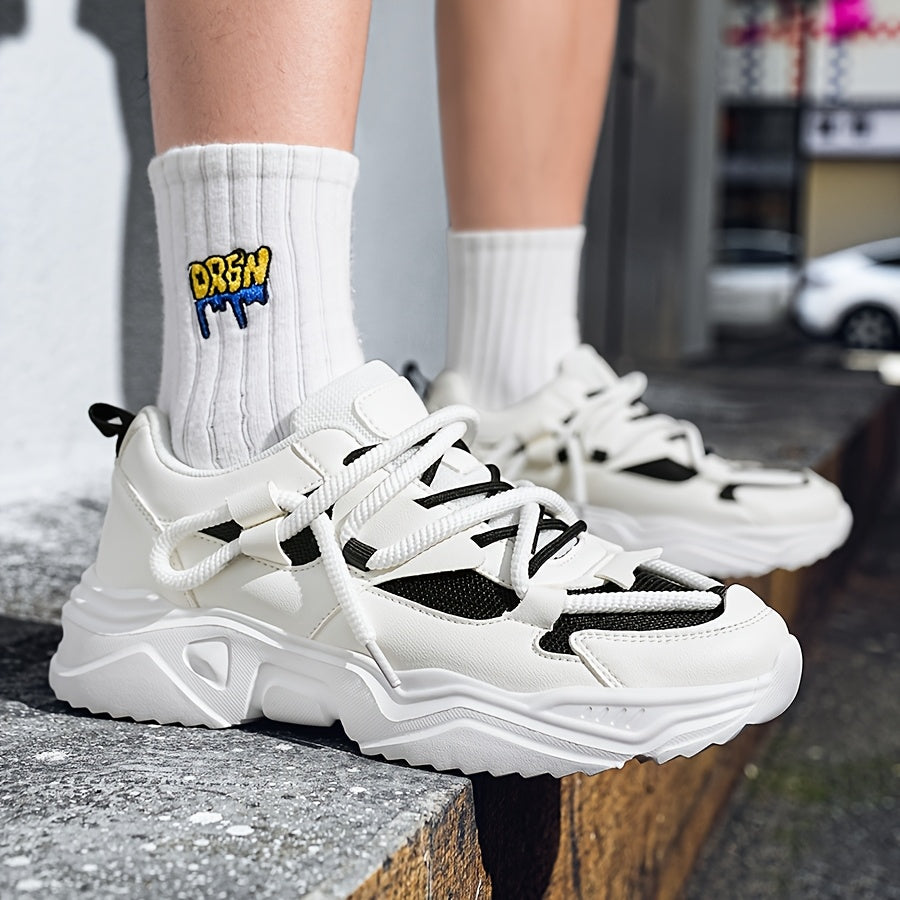 Women's Lightweight Mesh Running Sneakers with Thick Soles