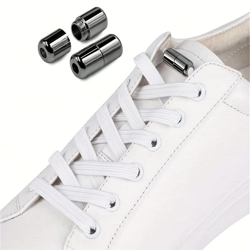 10pcs Shiny Metal Shoe Buckles Knot-Free Capsule Shoe Accessories
