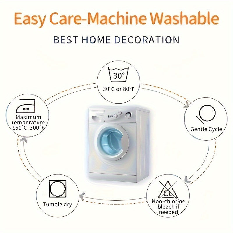 Houndstooth Throw Pillow Cover 44.96cm Polyester Zipper Sofa Bed Decor