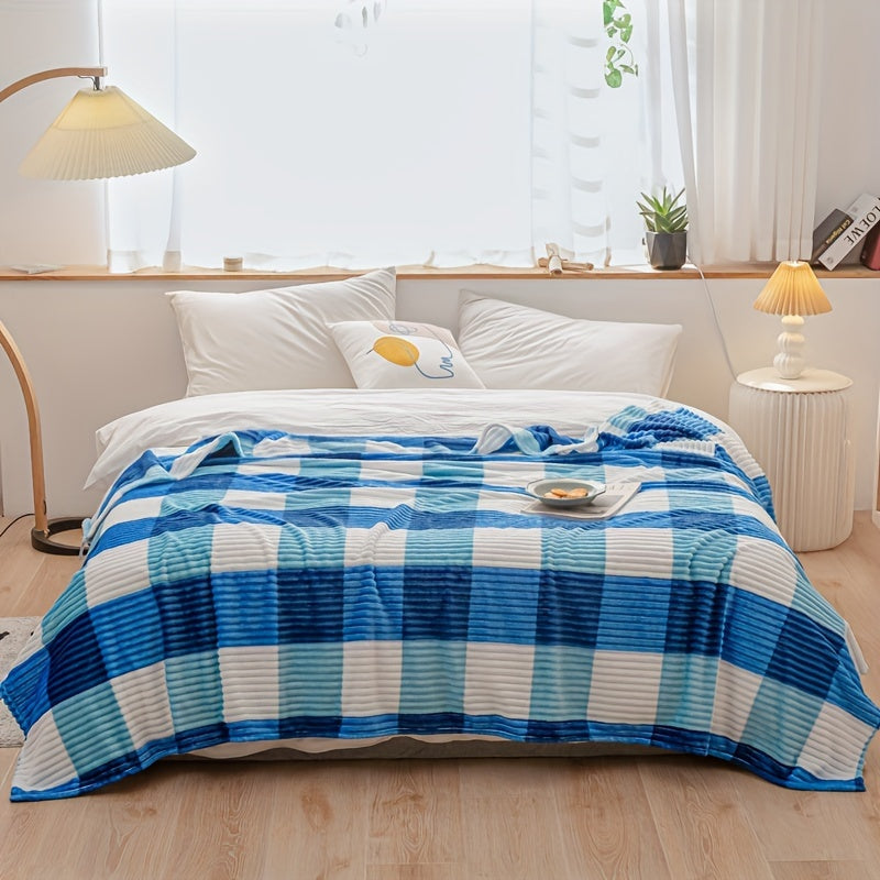 Fleece Blanket with Whimsical Stripes for Cozy Snuggling and Napping