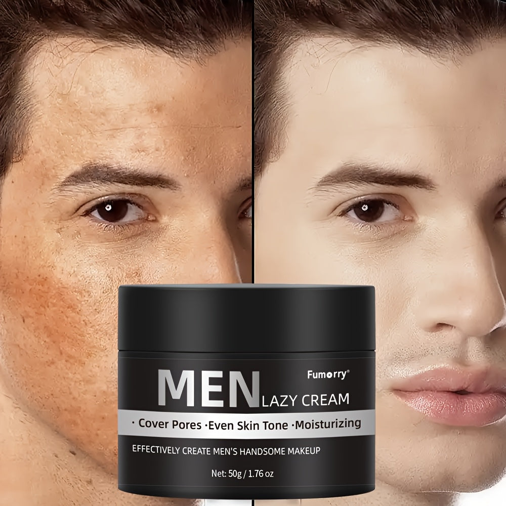 Men's Full Coverage Concealer Nude Look Waterproof Long-Lasting Hypoallergenic for Uneven Skin