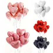 10 Heart-Shaped Foil Balloons for Valentine's Day Birthdays Weddings and Parties
