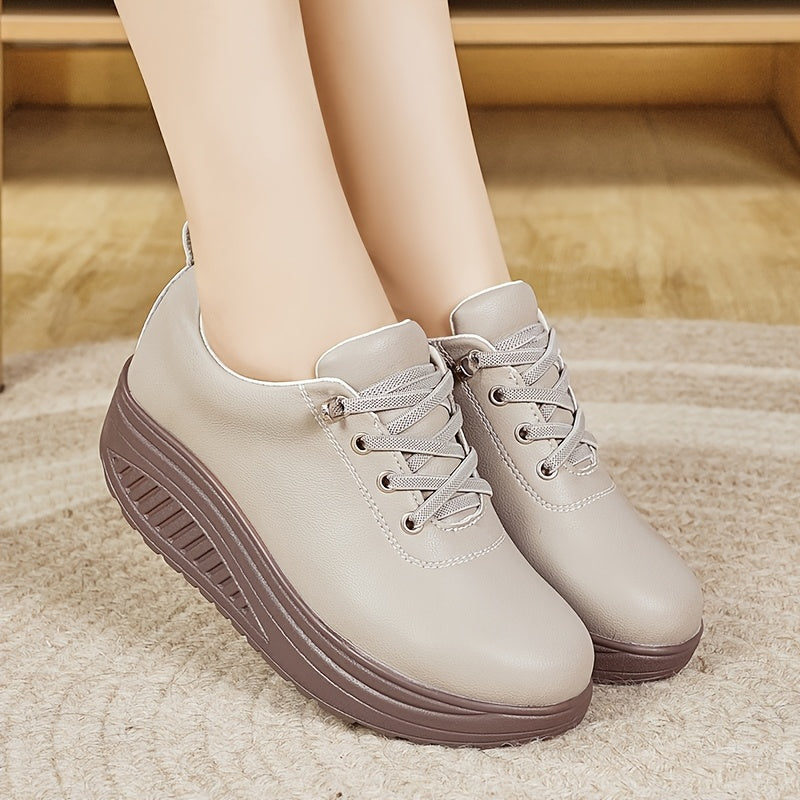 Women’s Casual Lace-Up Loafers Slip-On Walking Shoes All-Season Comfort