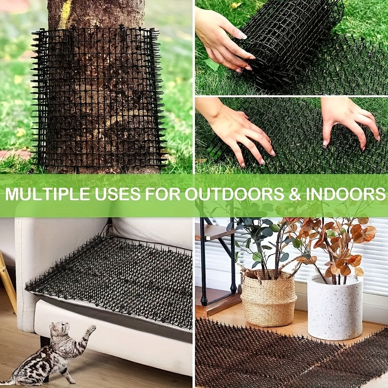 Cat Deterrent Mat Plastic Spikes 3.99m Indoor Outdoor Garden Yard Couch