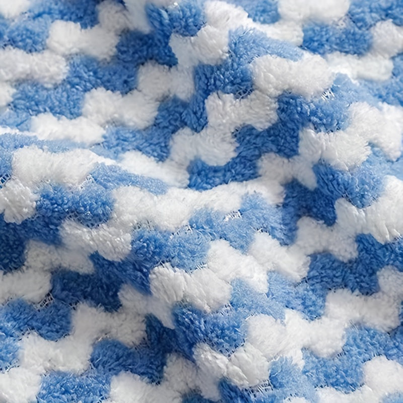 10pcs Striped Non-Stick Oil Cleaning Cloth Soft Towel for Bathroom 24.99x24.99cm