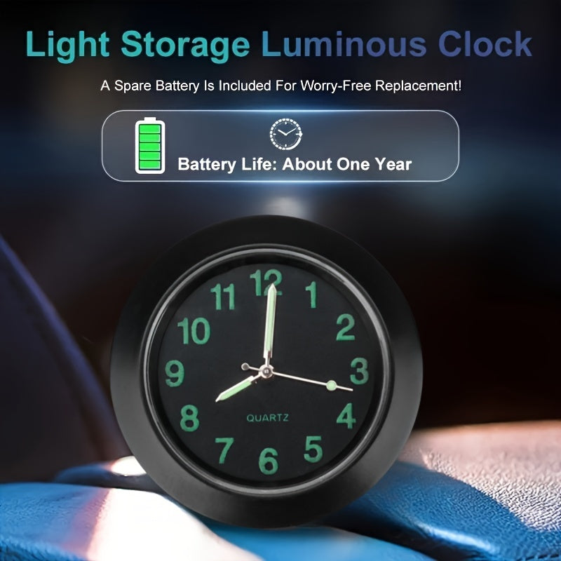 Mini Kvarts Avtomobil Soat Yorug‘ Chiroyli Panel Dekoratsiyasi uchun Yuqori Darajadagi Avtomobillar