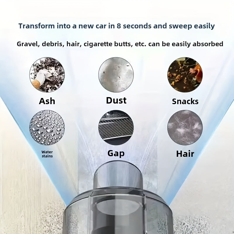 Rechargeable Wireless Handheld Vacuum Cleaner with High Suction Cyclonic Design Lightweight Portable for Home Car Pet Hair Dust