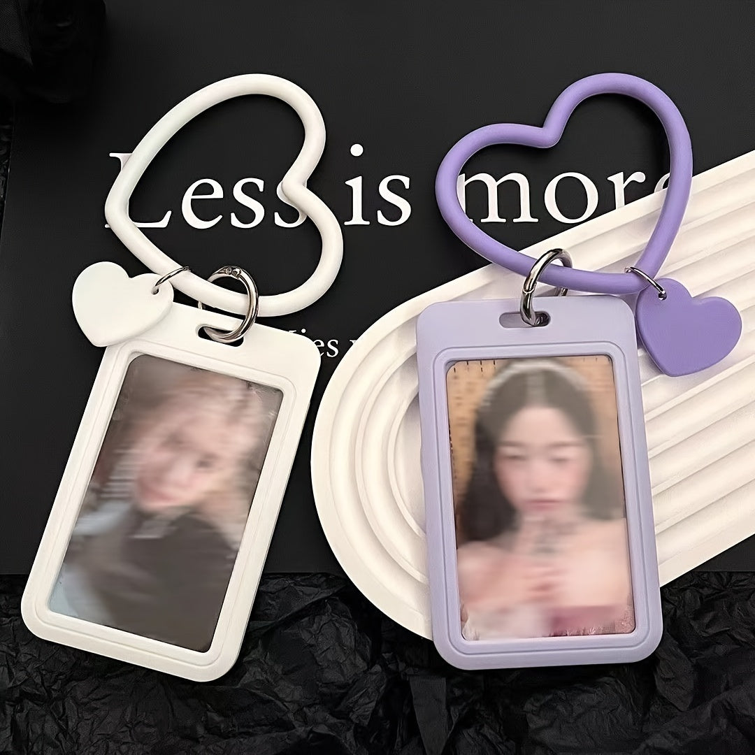Waterproof Card Holder with Keychain for Credit Cards IDs and Photocards