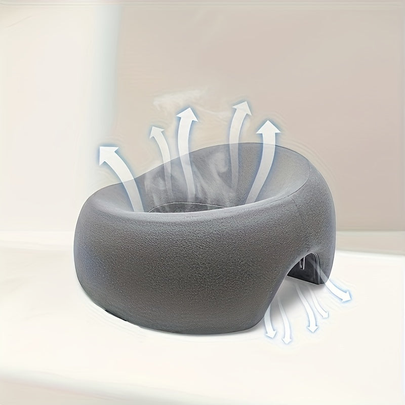 Almohada facial de espuma viscoelástica en forma de U con funda removible para spa y viajes